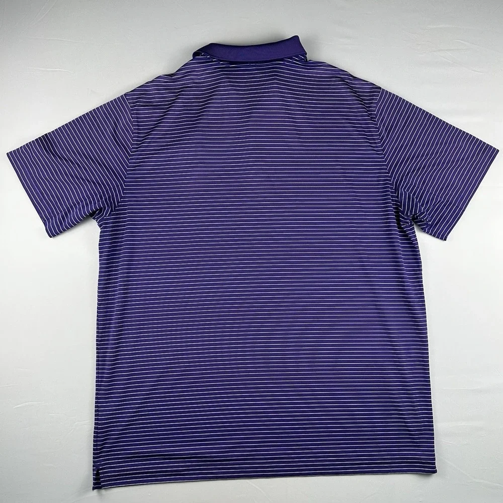 Nike‎ Golf Tour Performance Polo Mens XL Purple Dri Fit Performance Logo Golf